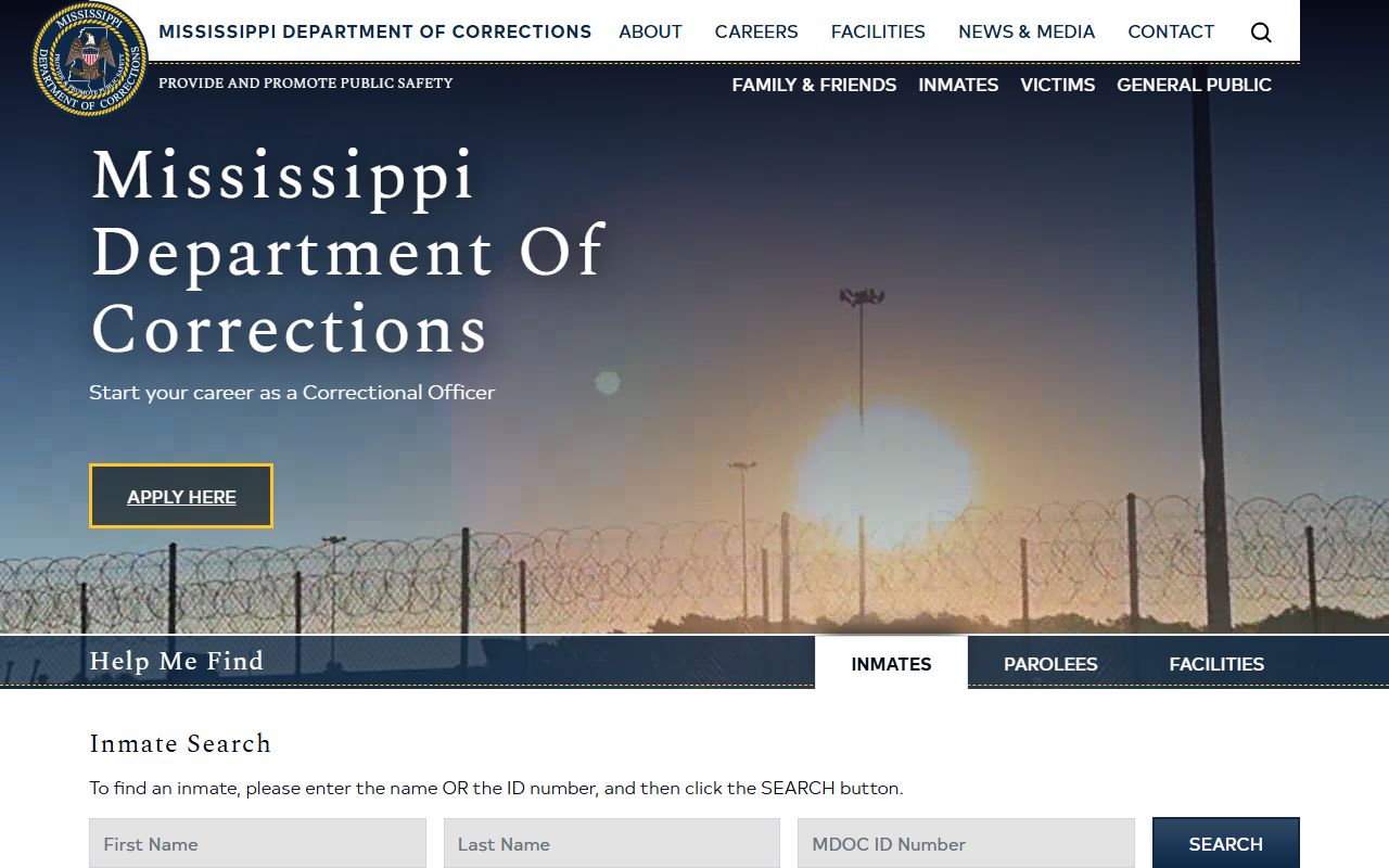 Leflore County inmate family contact rules in the MDOC family information guide